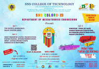 SNS COLORS 2K23 Mechatronics Mechatronics Engineering Symposium Poster